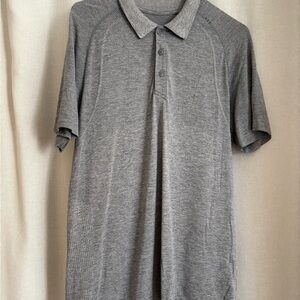 Lululemon Men’s Gray Polo Shirt